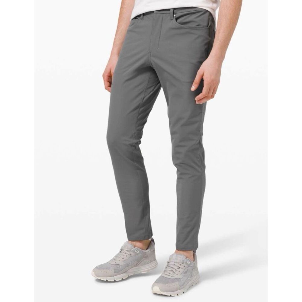 Lululemon ABC Pant Slim Warpstreme Asphalt Grey Men’s 33x32 Excellent Condition